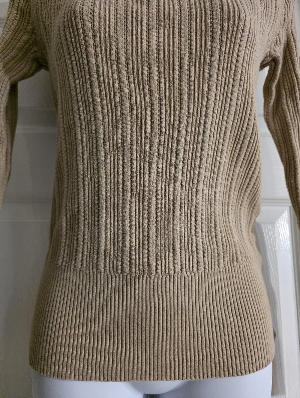 Late 2000s Old Navy Fitted Cotton Sweater-M - Picture 4 of 9